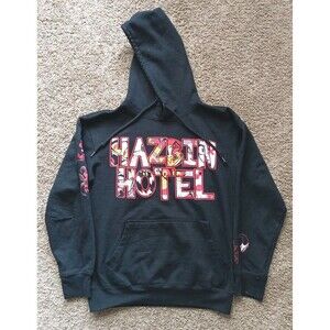 Hazbin Hotel Hoodie Men's Small Black Long Sleeve